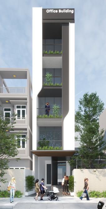 Nhà phố có thang máy